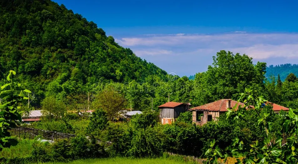 Rural Turkish countryside scenic view